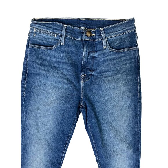 NEW Frame Women's Le High Raw Hem Ankle Skinny Jeans 27 in Lowell - Picture 6 of 12